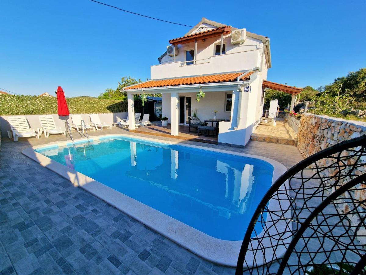 Anas Lagoon Holiday House With Pool At Azure Beach Дрвеник-Мали Экстерьер фото